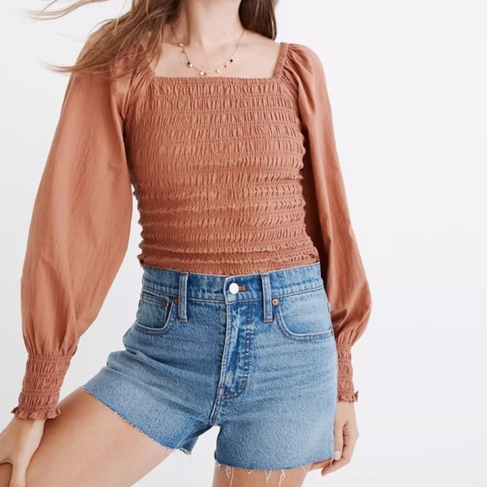 Madewell The Perfect Jean Short Burnett Wash Denim ND180